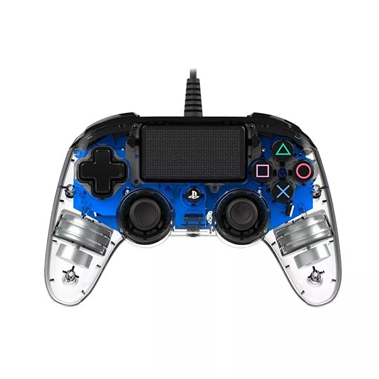 PS4 - Nacon Wired Compact Controller - Clear Blue