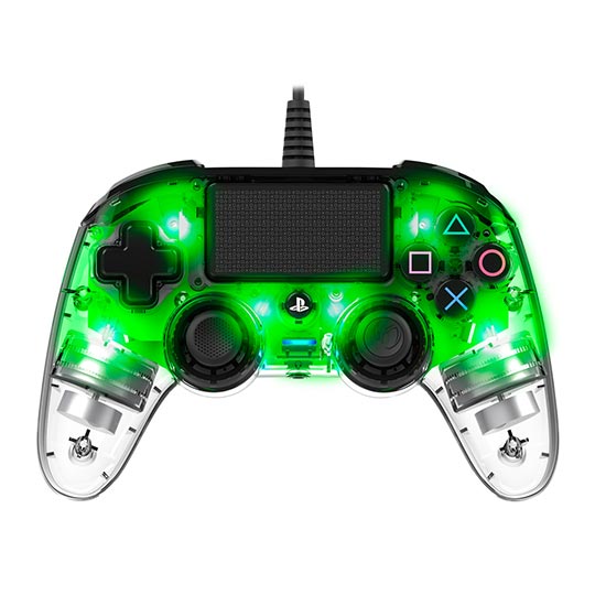 PS4 - Nacon Wired Compact Controller - Clear Green