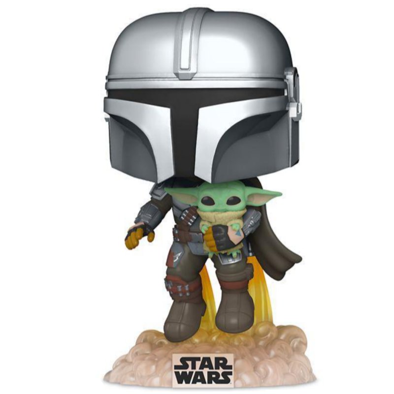 Funko Pop! Tv: The Mandalorian - Mando Flying w/Jet - Figure