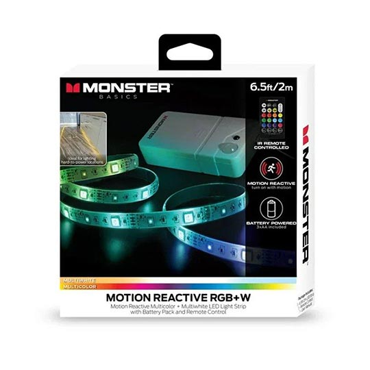 Mosnter RGB LED strip w/ motion  2M 