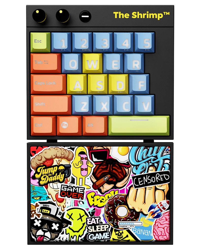 The Shrimp Bomber Gaming Keyboard