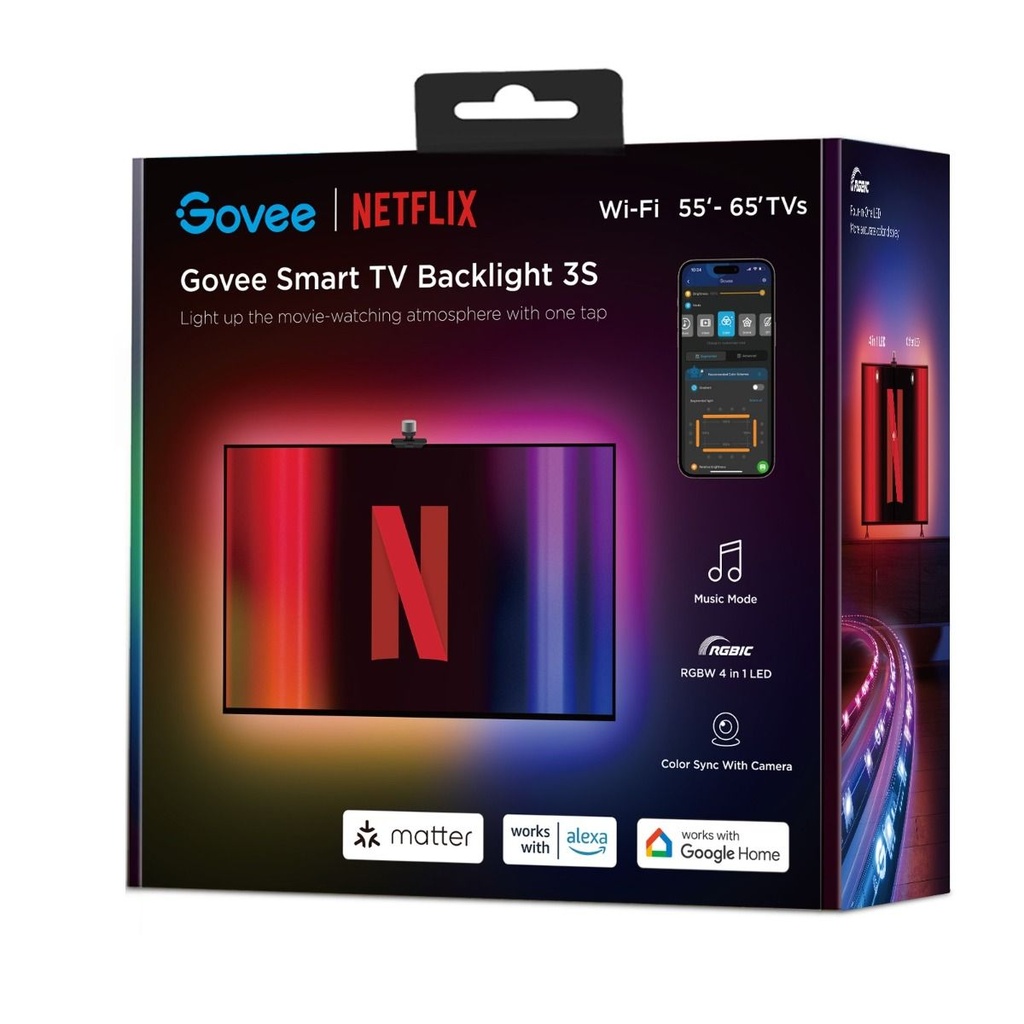 Govee Envisual TV Backlight 3S - 55~65 inch (Netflix)