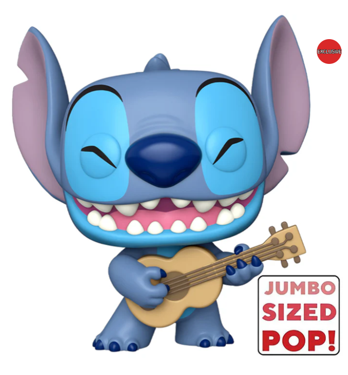Funko Pop Jumbo! Disney: Lilo and Stitch - Stitch with Uke (Exc)