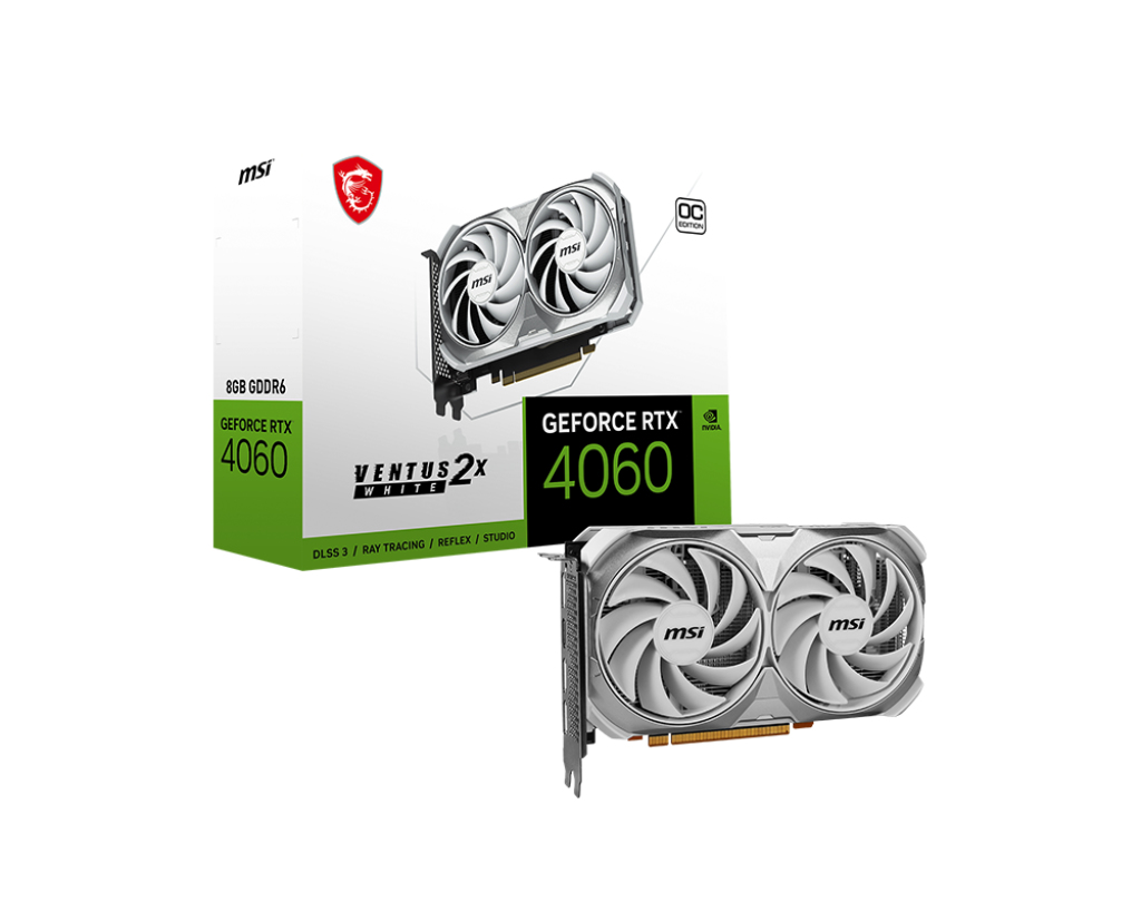 MSI Greenforce RTX 4060 VENTUS2X - White 