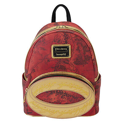 Loungefly! Leather: The Lord Of The Rings The One Ring Mini Backpack 
