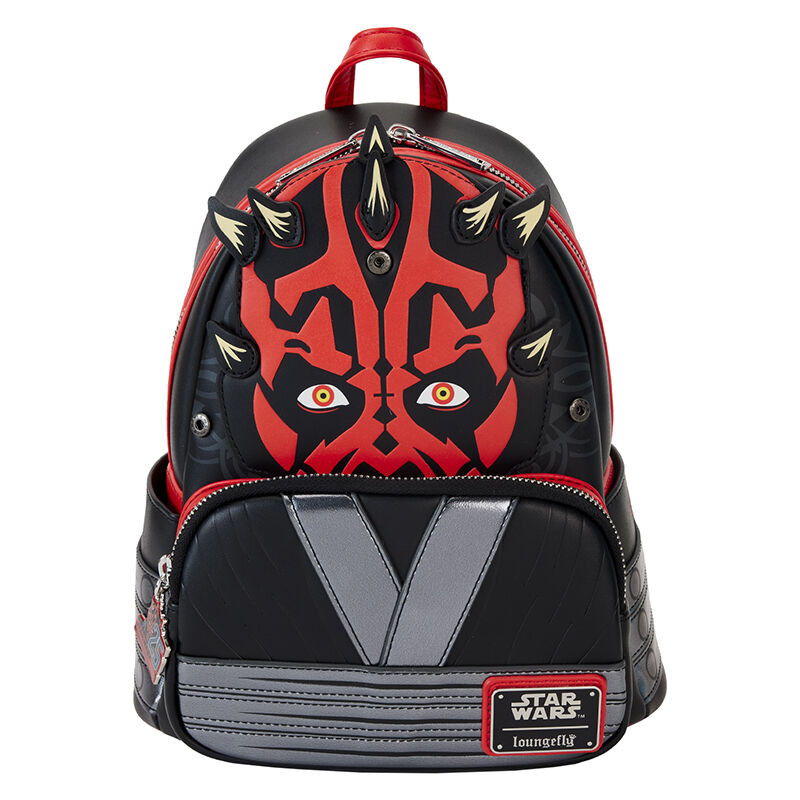 Loungefly! Leather: Star Wars Phantom Menace 25th Darth Maul Detachable Hood 