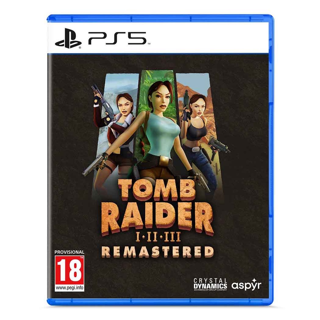 PS5 Tomb Raider I-III Remastered Starring Lara Croft PEGI
