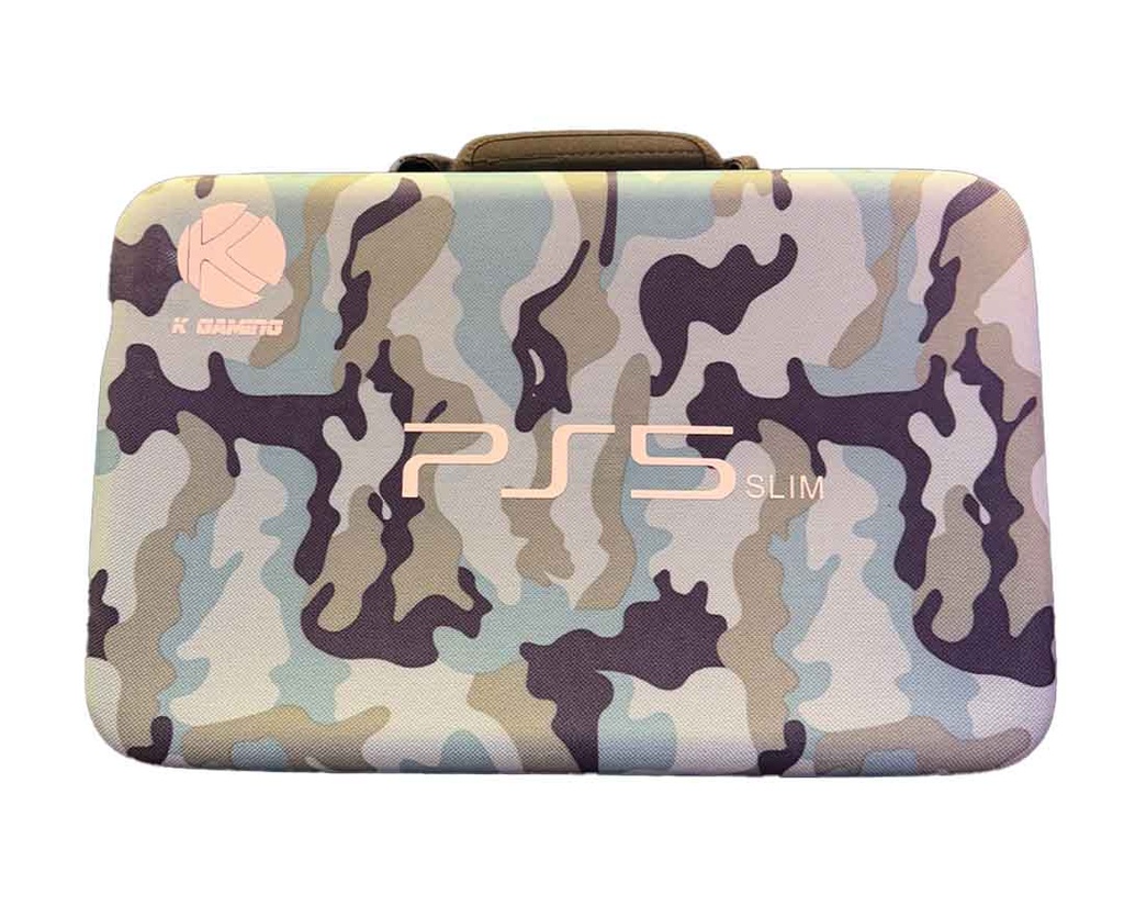 Kgaming PS5 Slim Hard Bag Camo Blue 
