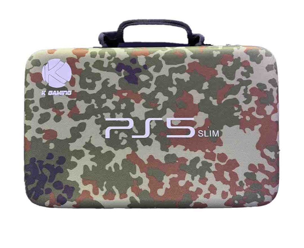 Kgaming PS5 Slim Hard Bag Camo Green 