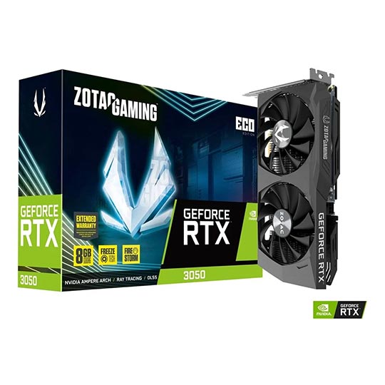 ZOTAC GAMING GeForce RTX 3050 8 GB TWIN ECO EDITION
