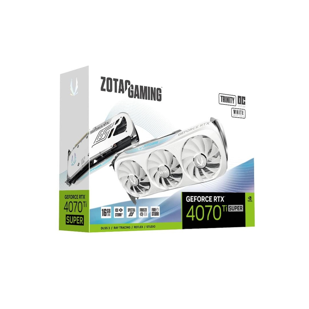 ZOTAC GAMING GeForce RTX 4070 Ti SUPER Trinity OC White Edition 16GB GDDR6X