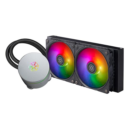 SilverStone Premium All-In-One liqu d cooler with ARG8 lighting
