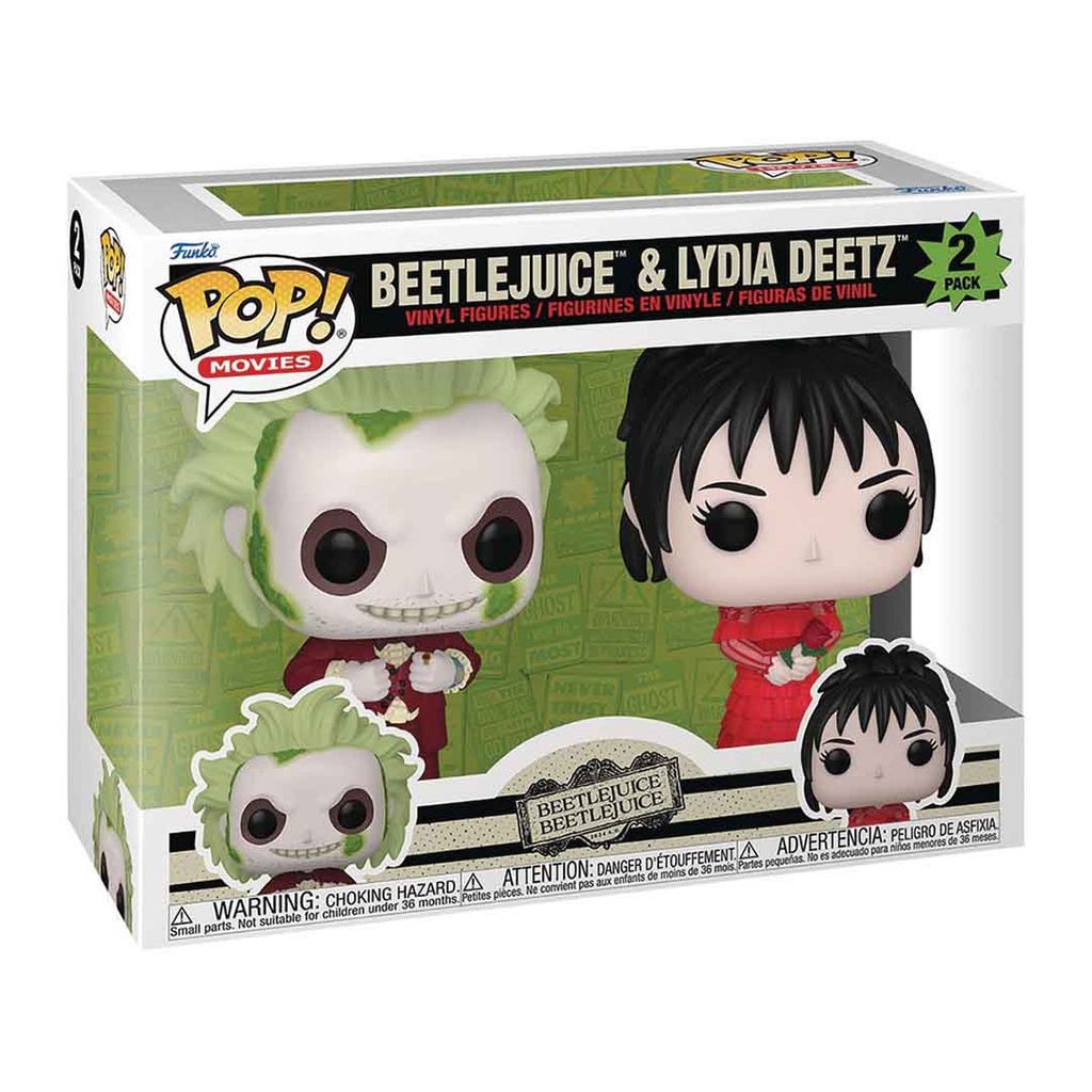Funko Pop! Movies: Beetlejuice 2 - Beetlejuice and Lydia Deetz 2pk