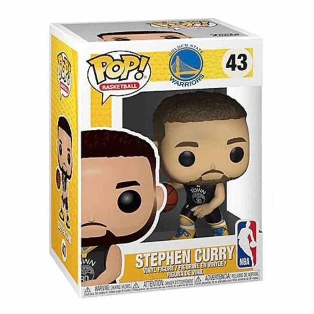 Funko Pop! Basketball: NBA Warriors - Stephen Curry