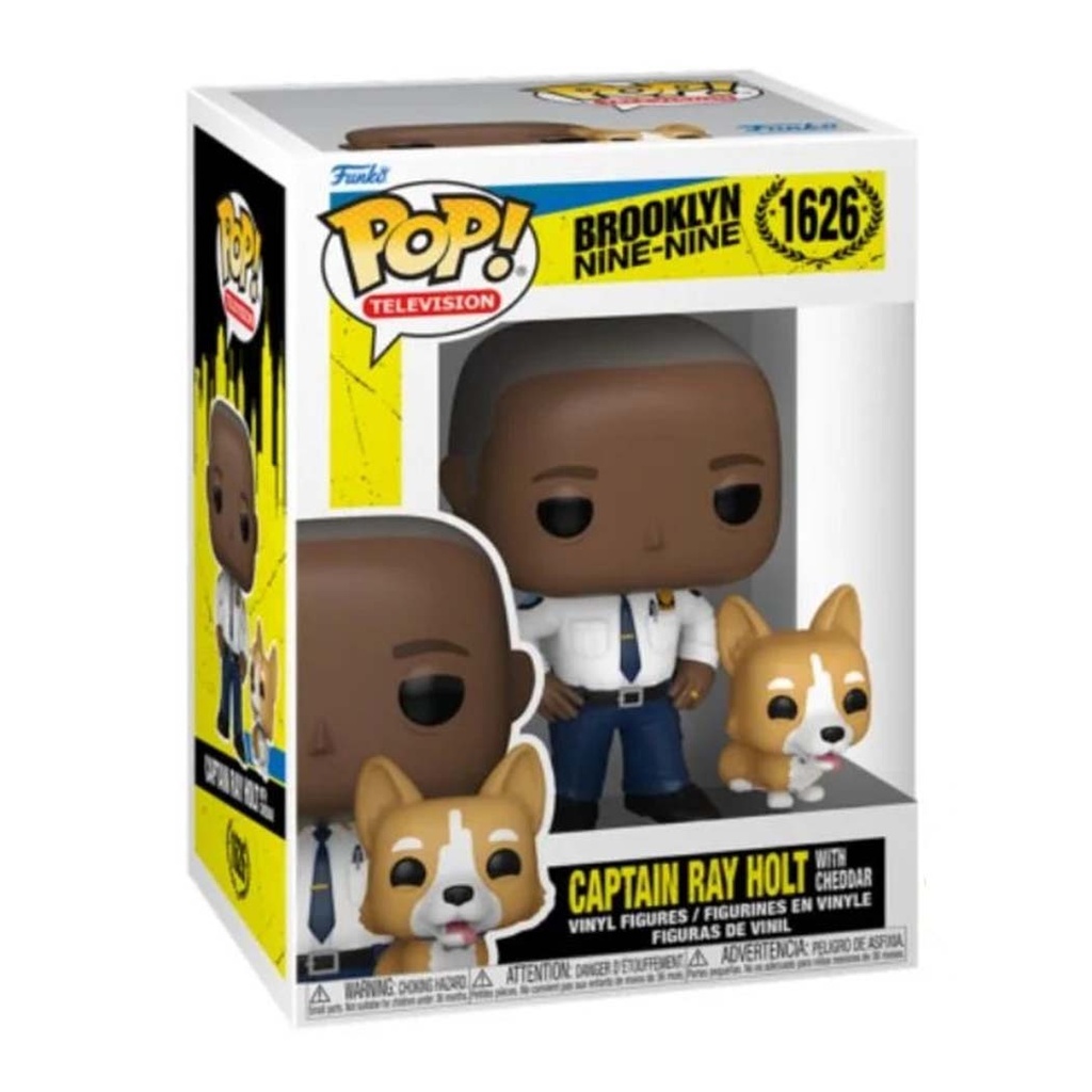 Funko Pop! Tv: Brooklyn Nine-Nine - Cpt Holt with Cheddar