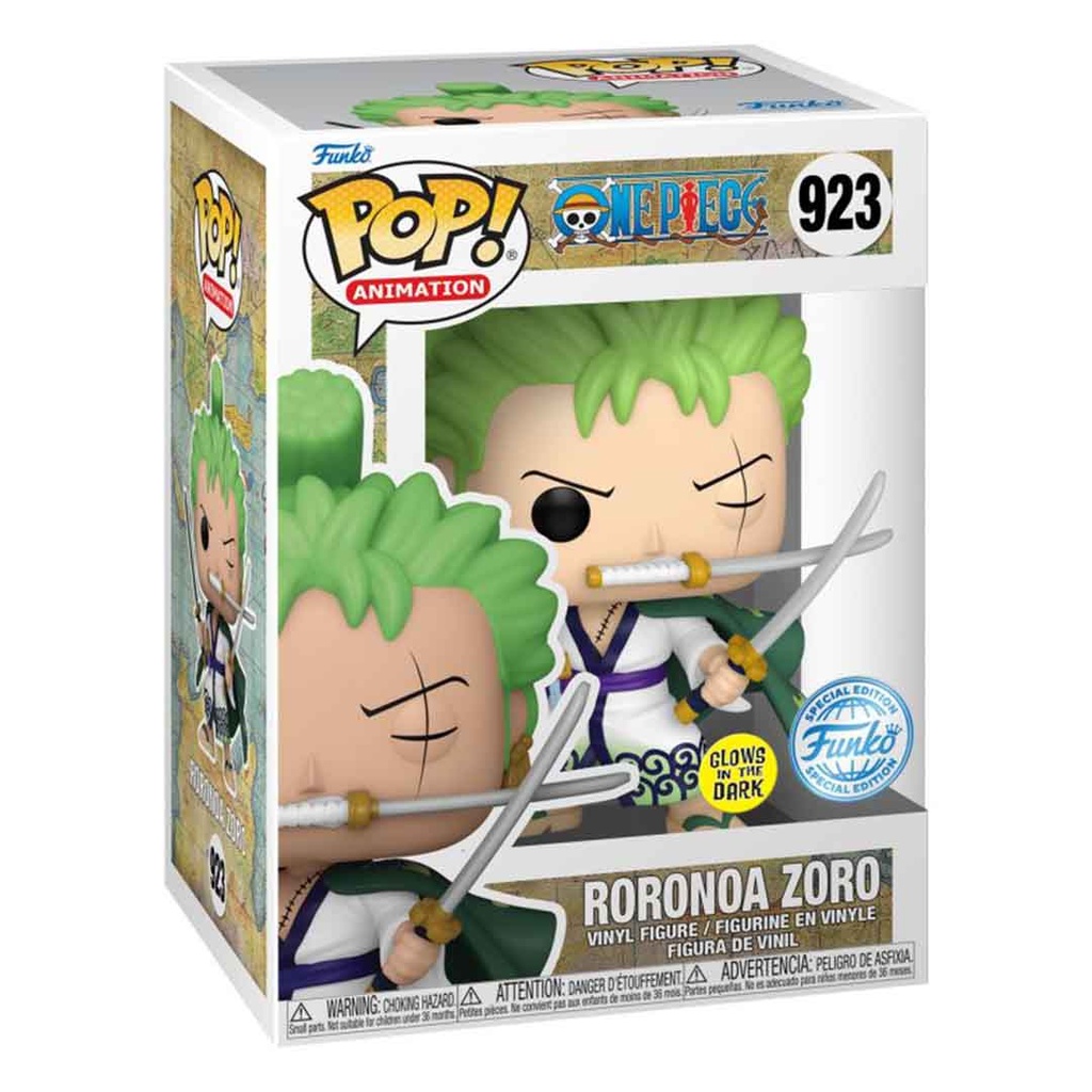 Funko Pop! Animation: One Piece - Roronoa Zoro (GW)(Exc)