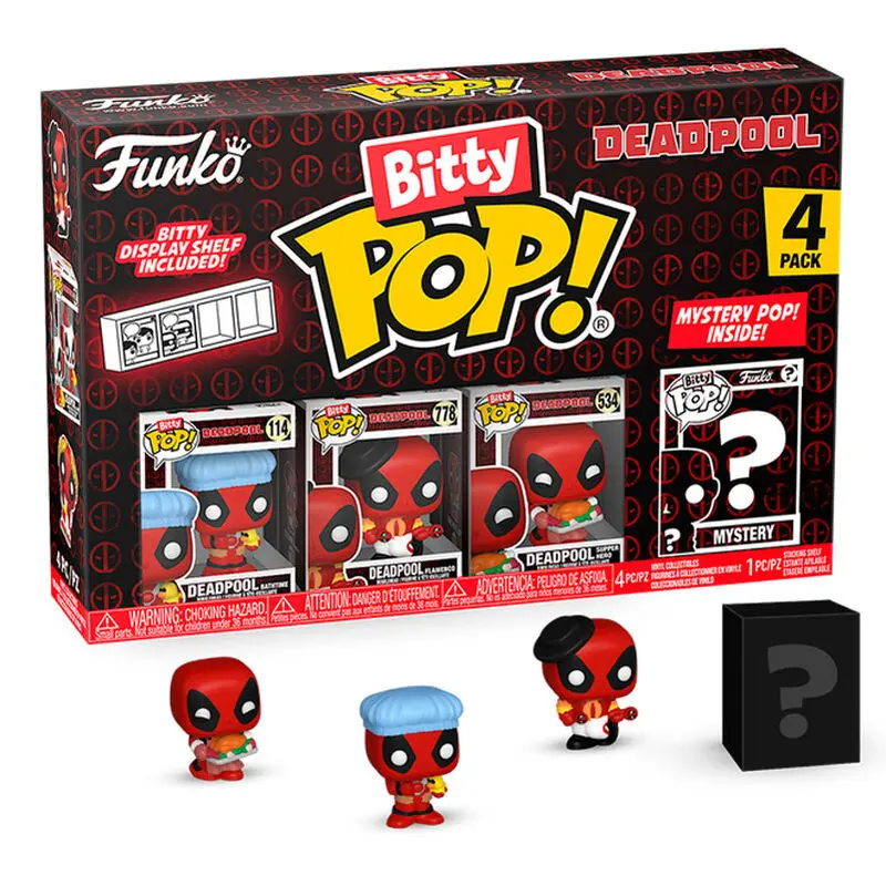 Bitty Pop! Marvel: Deadpool - Bathtime 4PK
