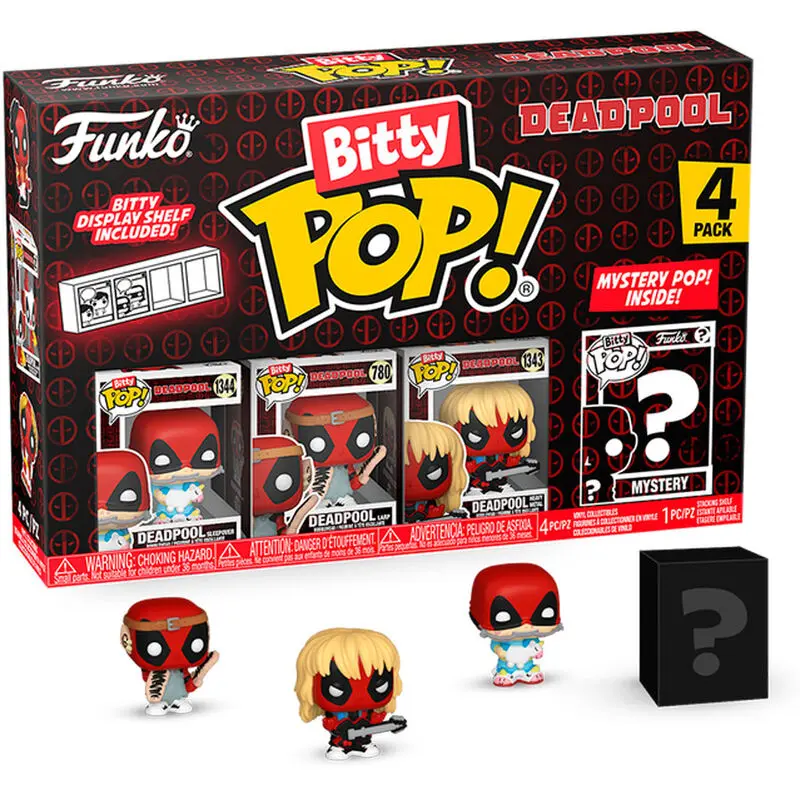 Bitty Pop! Marvel: Deadpool - Sleepover 4PK