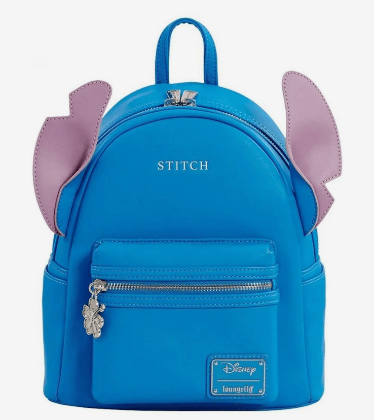 Loungefly! Leather: Disney Stitch Minimalist Mini Backpack