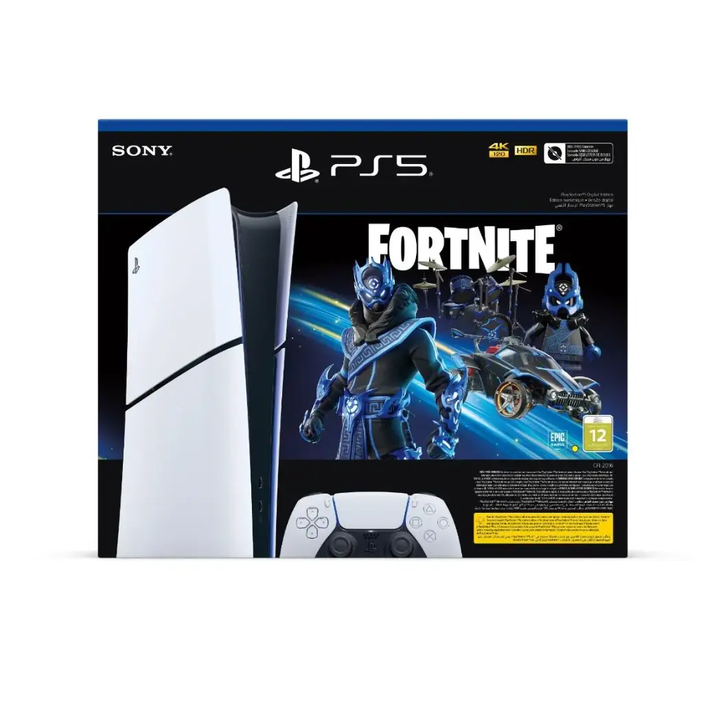 Sony PS5 Slim Digital Edition : Fortnite Cobalt Star Bundle