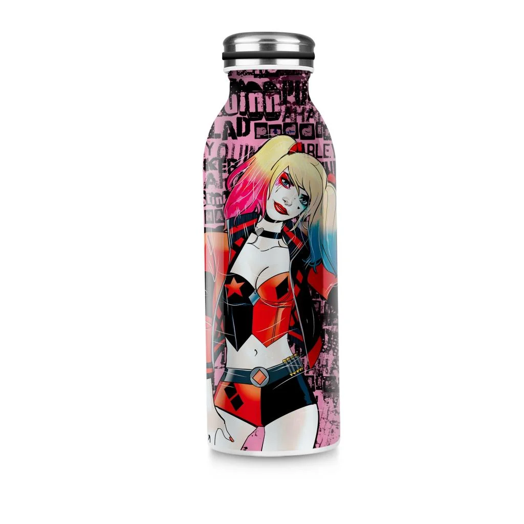 Egan DC Comics: Harley Quinn - Stainless Steel Bottle