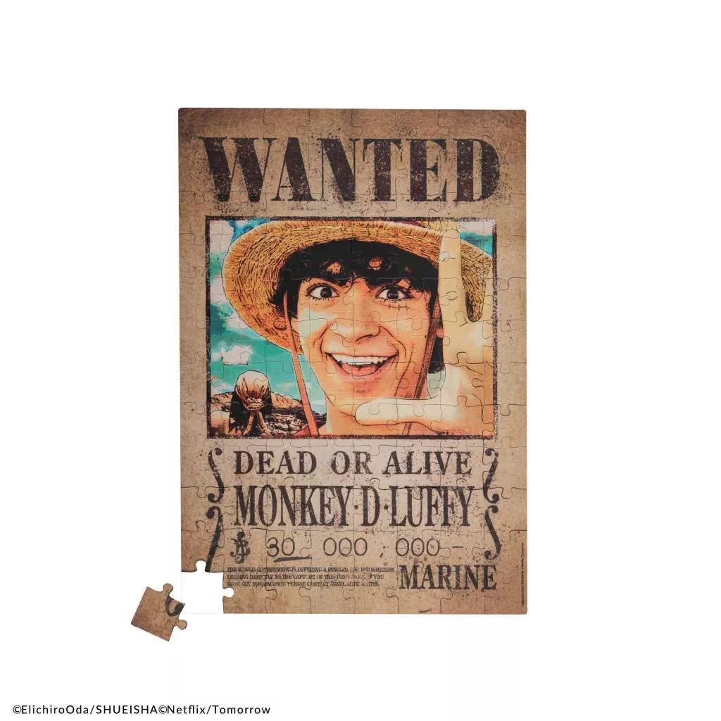 Cinereplica: Wanted Luffy in A4 size Magnetic Puzzle