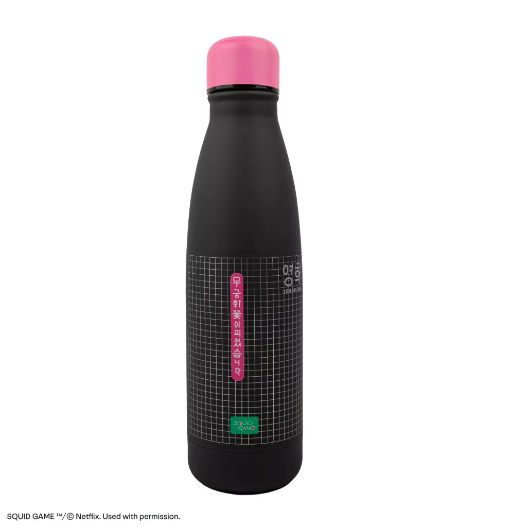 Cinereplica: Squid Game - Young-hee Blue Print Black Water Bottle
