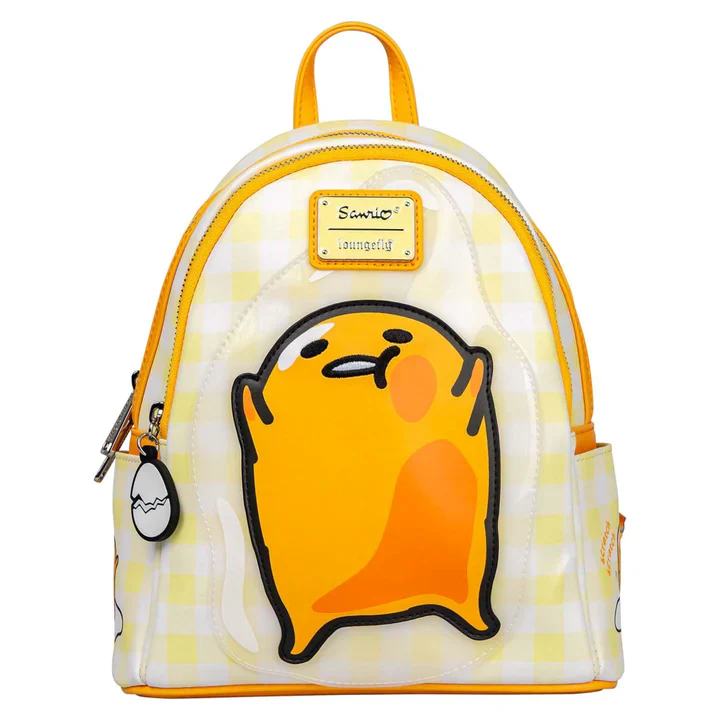 Loungefly! Leather: Sanrio Gudetama Squish Mini Backpack