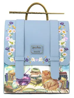 Loungefly! Leather: Harry Potter Hermione Books & Flowers Mini Backpack