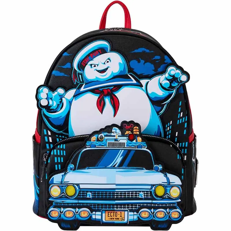 Loungefly! Leather: Ghostbusters Stay Puff Chasing Mini Backpack