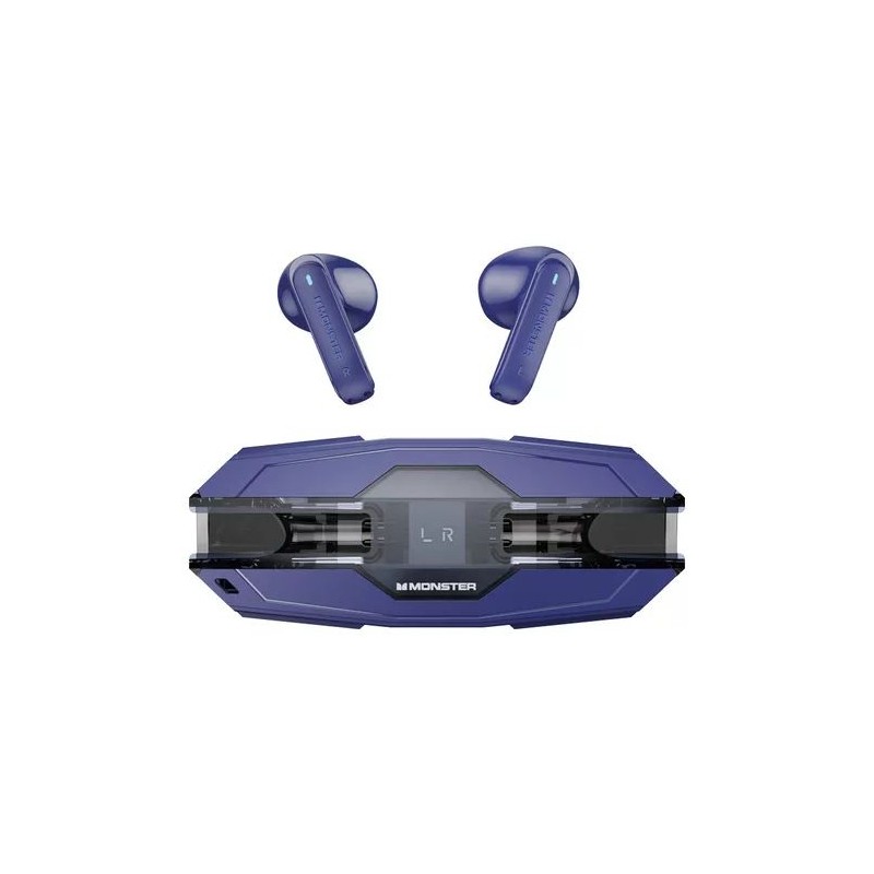 Monster AIRMARS XKT08 Pro Wireless Gaming Headphones Blue