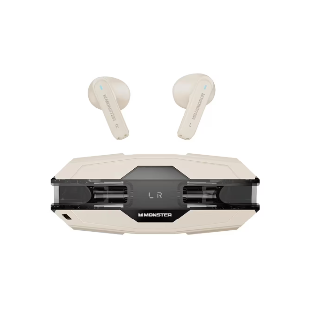 Monster AIRMARS XKT08 Pro Wireless Gaming Headphones White