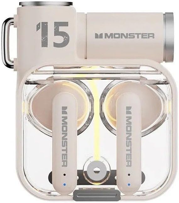Monster AIRMARS XKT15 Wireless Gaming Headphones Beige