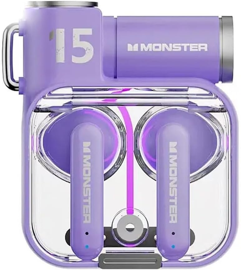 Monster AIRMARS XKT15 Wireless Gaming Headphones Violet