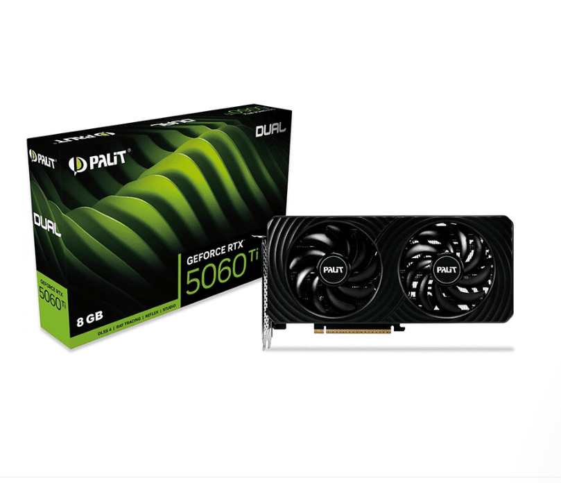 Palit Nvidia GeForce RTX 5060 Ti Dual 8GB GDDR7 PCI-Express Graphics Card