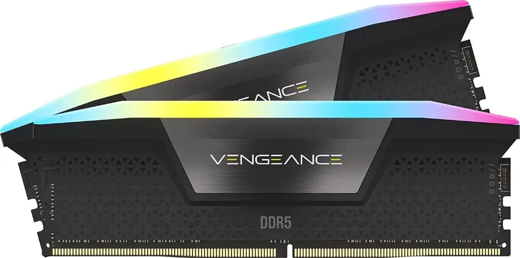 Corsair Vengeance RGB 32GB (2 x 16GB) 6400MHz DDR5 DRAM Memory Kit C36 — Black