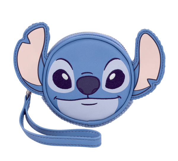 Loungefly! Leather: Disney Stitch Minimal Corduroy Coin Bank