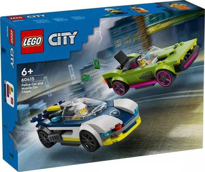 LEGO Police Car & Muscle Car Chase