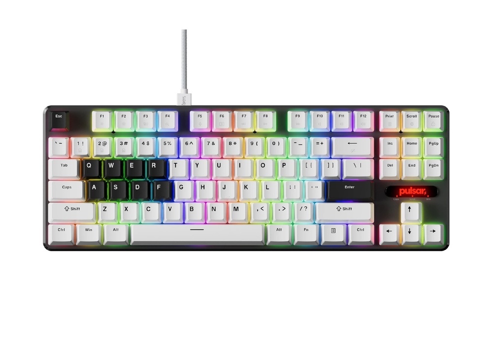 PULSAR - PCMK 2 TKL Ultrafast Magnetic Hall Effect Gaming Keyboard - White 