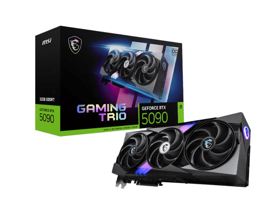 MSI Gaming Trio OC Geforce RTX 5090 32GB GDDR7 Graphics Card - Black