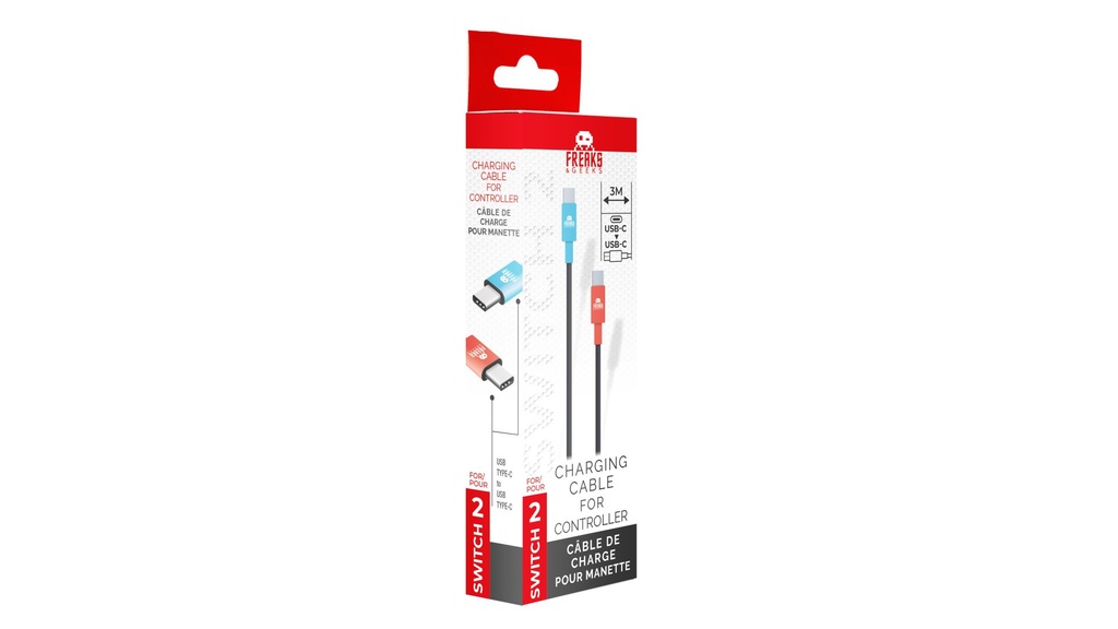 Freaks & Geeks NS2 Controller Charging Cable