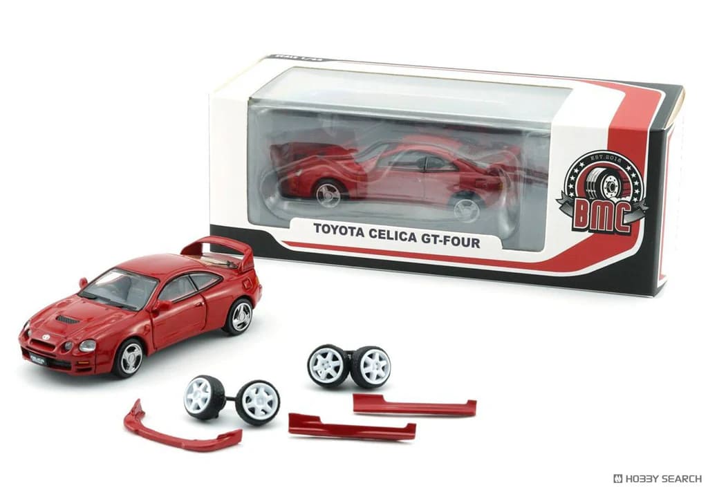 BM Creations 1/64 Toyota Celica GT-Four Red Diecast Car