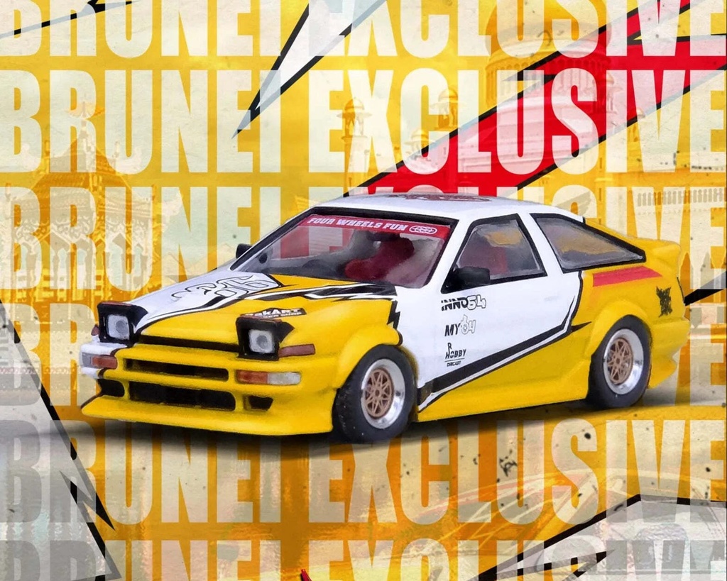 Inno64 1/64 Toyota Sprinter Trueno (AE86) Brunei Diecast Kustom Show 2024 Diecast Car