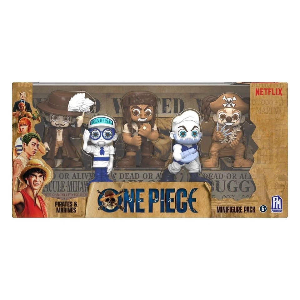 Phatmo One Piece 5pack Mini Figure Set - Pirates & Marines