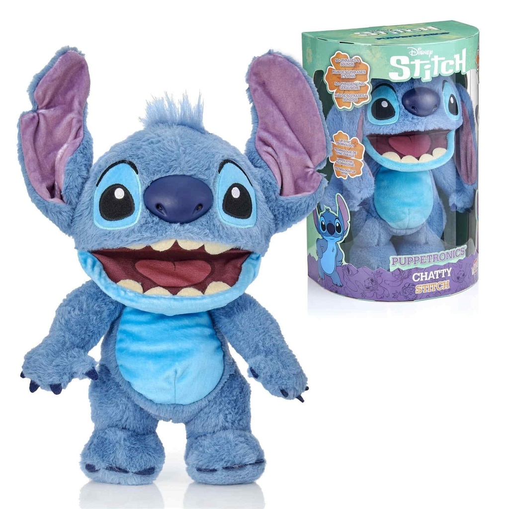 Jazwar Disney Stitch 12" Realfc Chatty Puppet 
