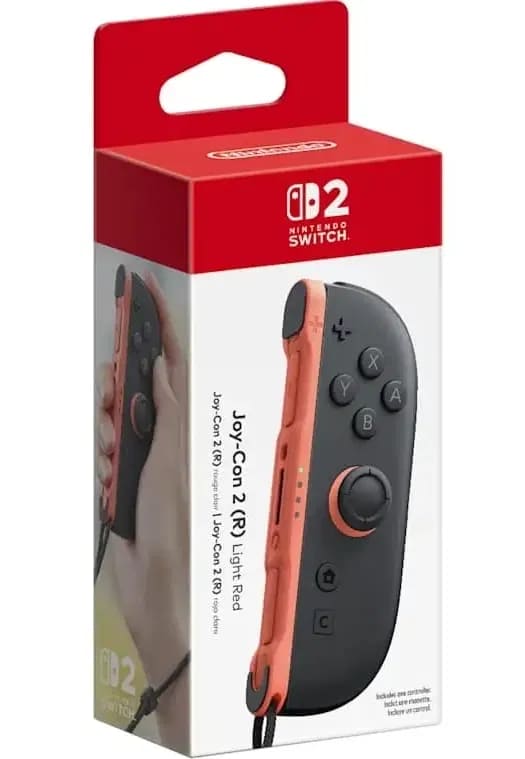 Nintendo Switch 2 Joy-Con Controller Right : Light Red