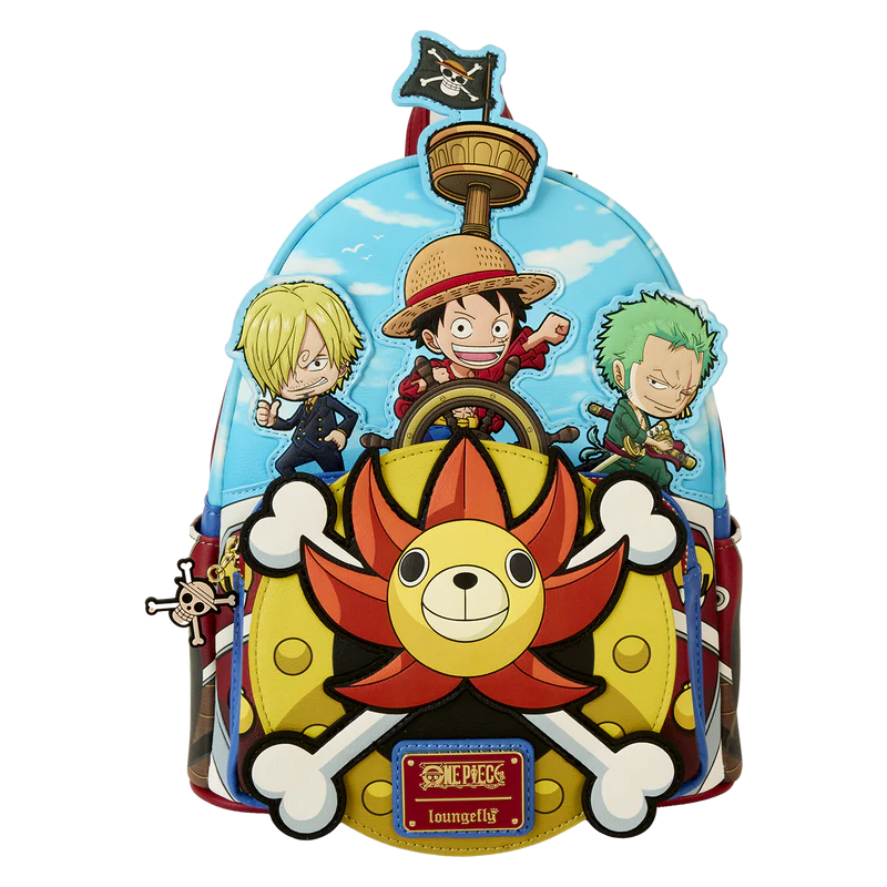 Loungefly! Leather: Toei One Piece Mini Backpack 