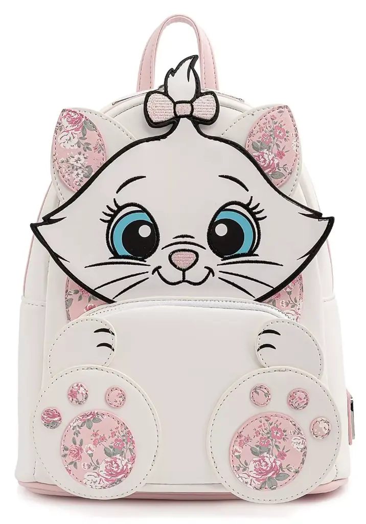 Loungefly! Leather: Disney Marie Floral Footsy 