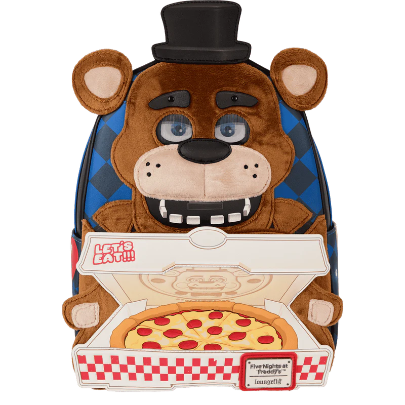Loungefly! Leather: Five Nights at Freddy Mini Backpack 