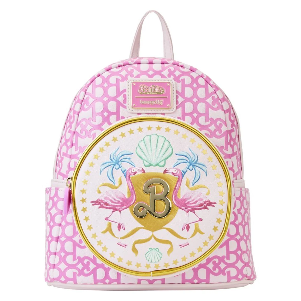 Loungefly! Leather: Barbie Movie Logo Mini Backpack 